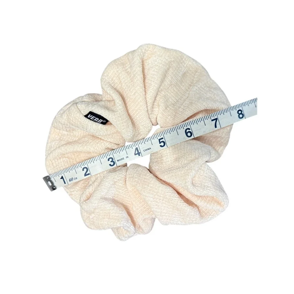 VERB Hair Care Cream Ribbed Corduroy Velvet Feel Oversized‎ Scrunchie OS